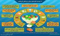 توصیه های تغذیه ای در پیشگیری و مقابله با بیماری کرونا