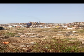 بازدید کارشناس سلامت محیط شبکه بهداشت و درمان لاهیجان از مرکز دفع زباله تموشل 